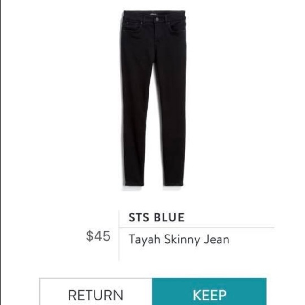 STS Blue Tayah skinny jeans, black, size 4